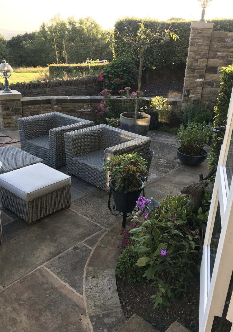 Completed garden patio by Treadstone Landscapes