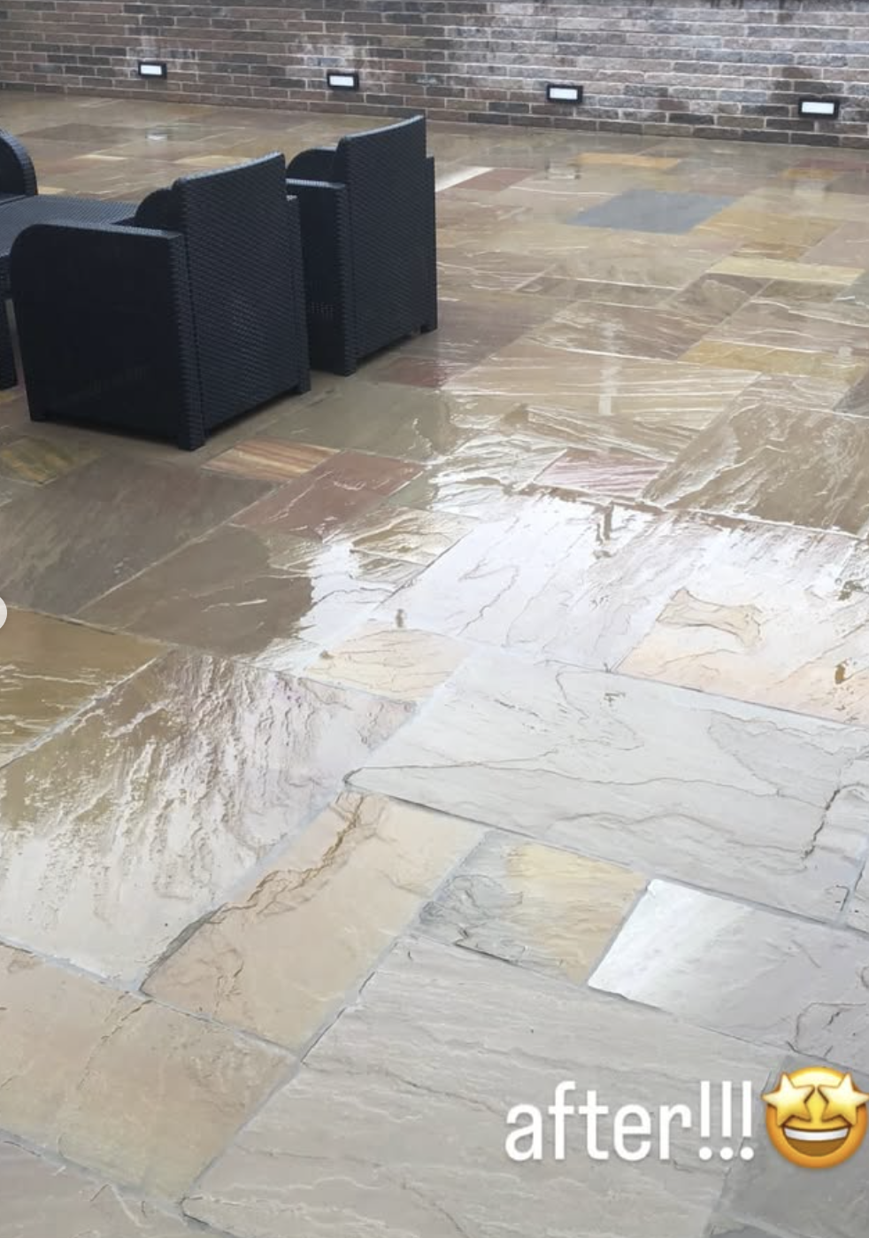 Sandstone patio